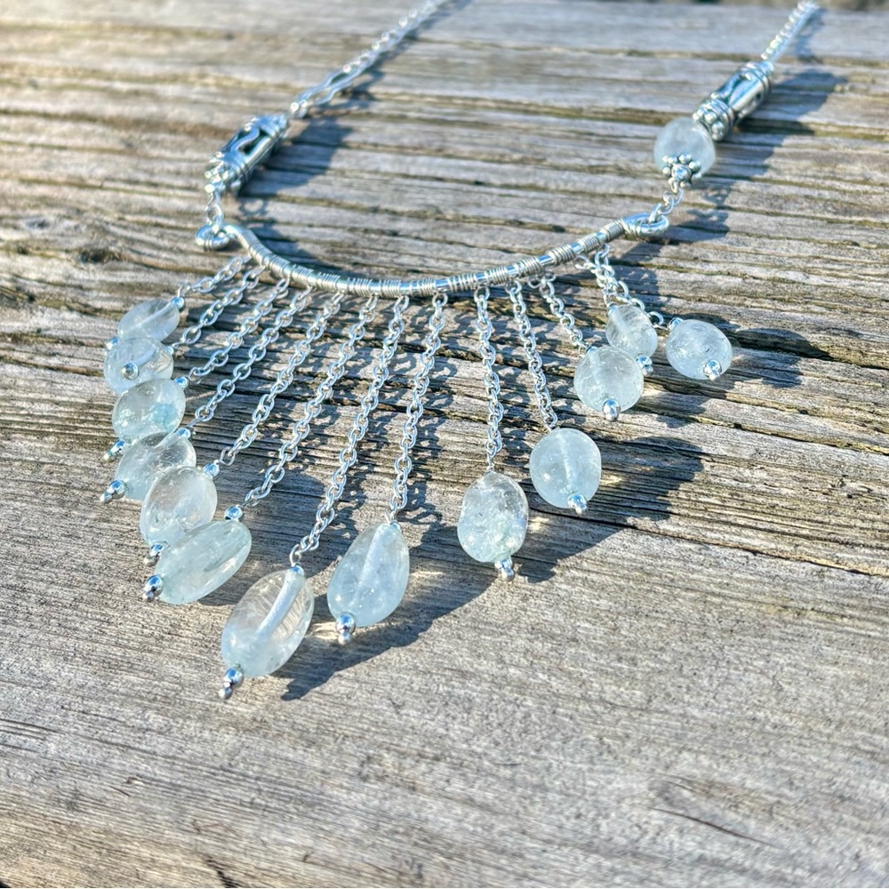 Blue Quartz Necklace